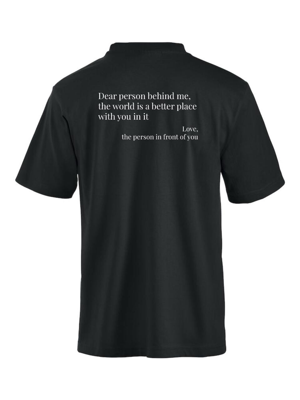 Classic 'Dear Person' T-shirt Zwart