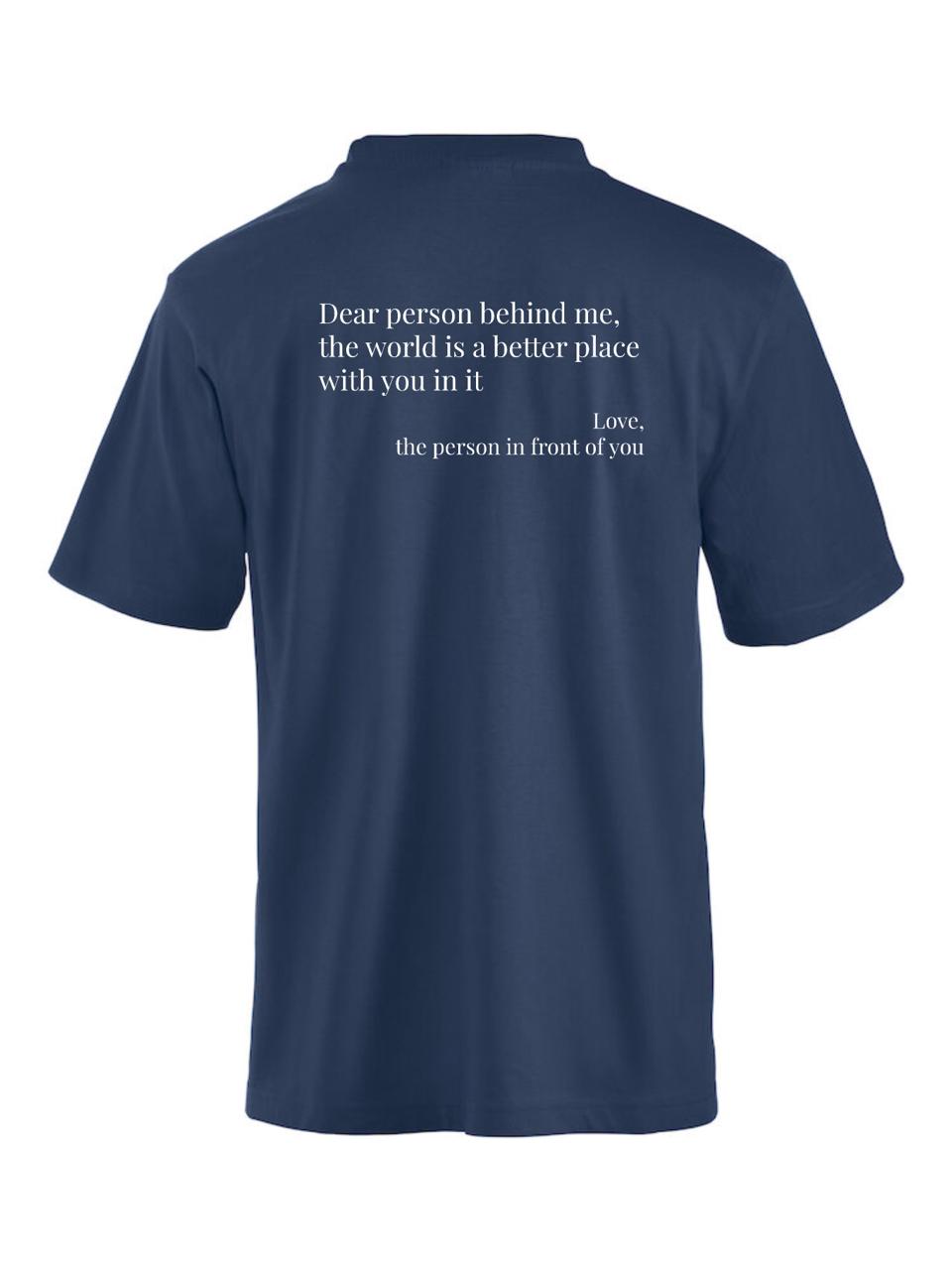 Classic 'Dear Person' T-shirt Donkerblauw