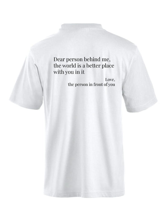 Classic 'Dear Person' T-shirt Wit
