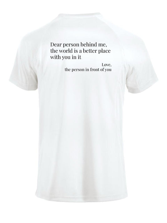 Active 'Dear Person' Gym T-shirt Wit