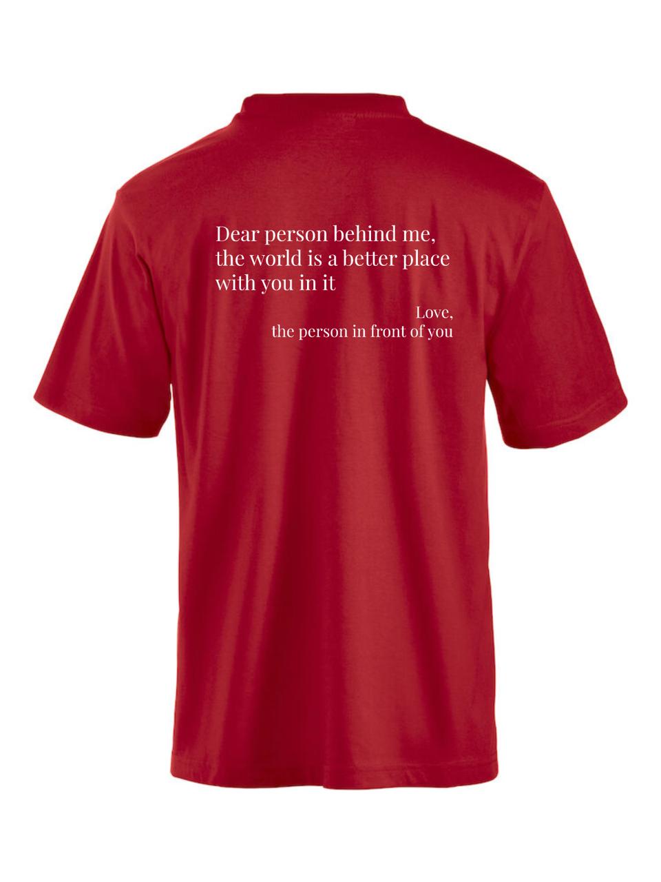 Classic 'Dear Person' T-shirt Rood